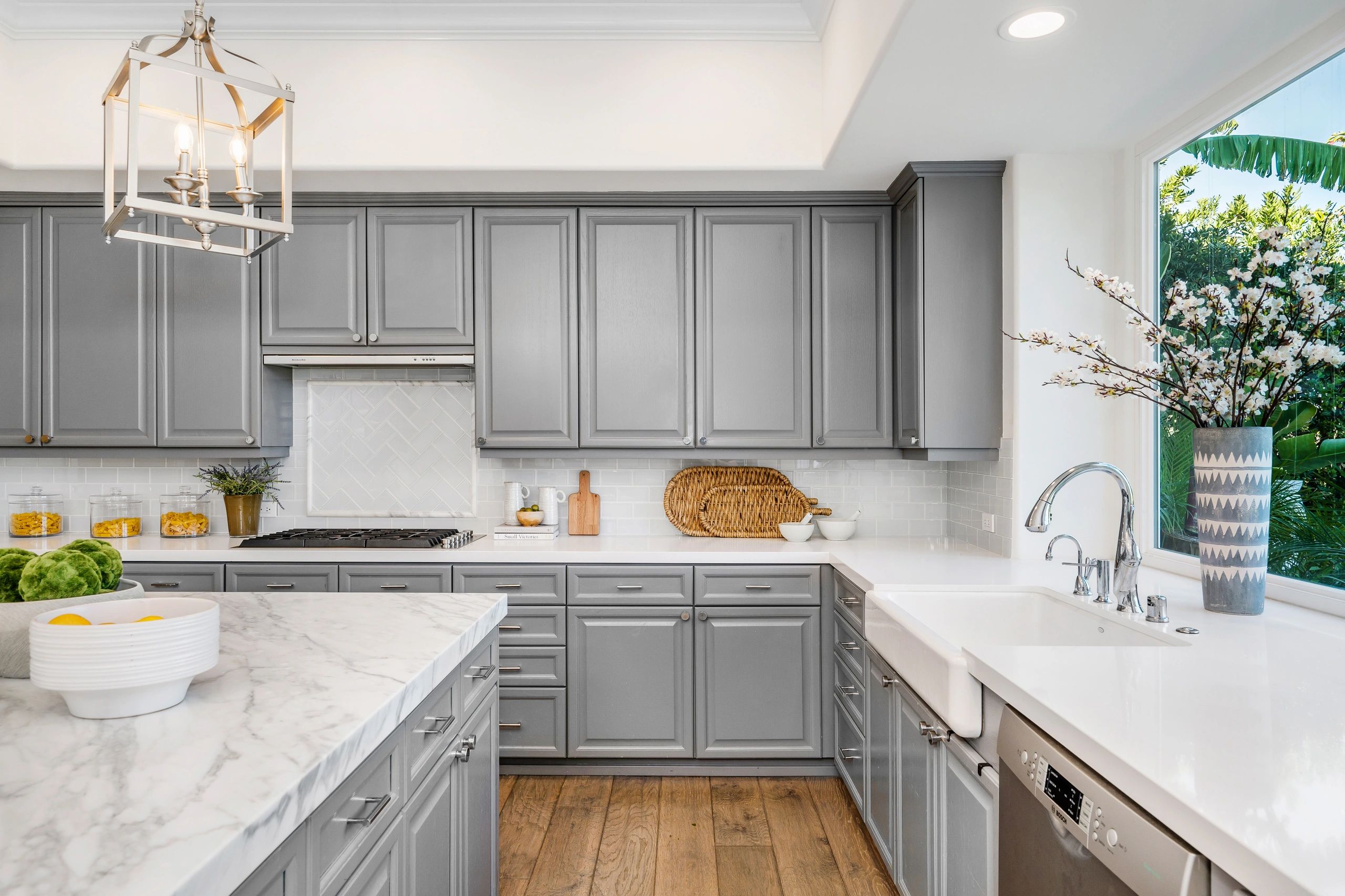 bright kitchen with plants
