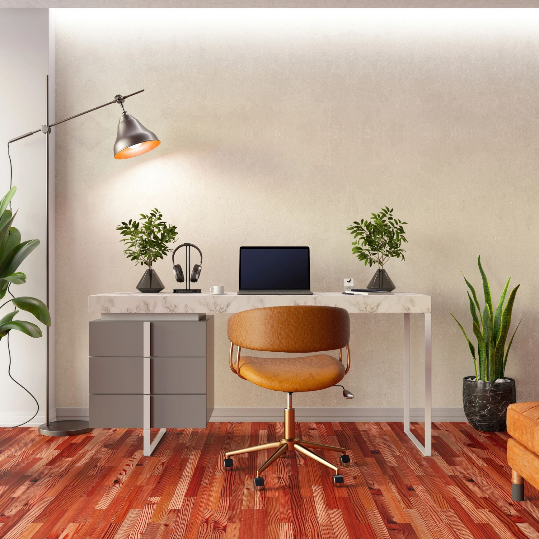 organized home workspace lifestyle