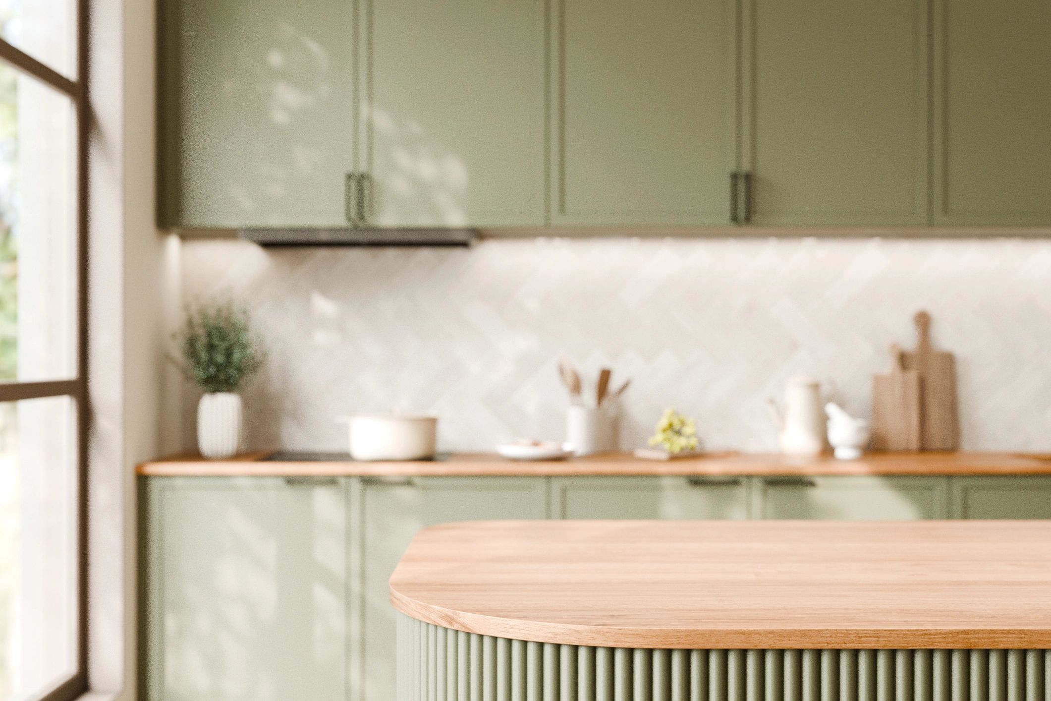 drawer organizers in modern kitchen