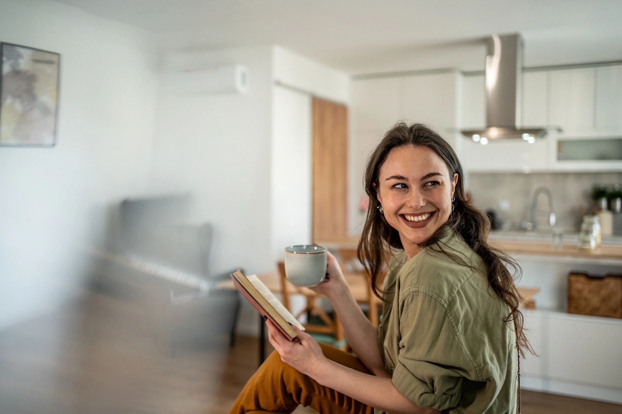 Wellness at home, calm and inviting space